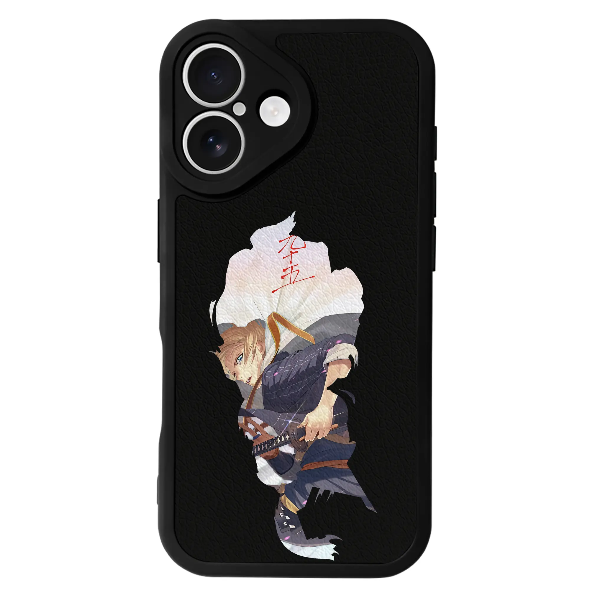 刀剣乱舞 グッズ,山姥切国広 - IPhone 16シリーズ対応 ・ シリコンスマホケース ・ レザー調 ・ 高精度フィット ・ 耐衝撃 ・ ワイヤレス充電対応 ・ 精密カット